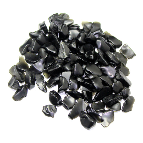 Black Obsidian Chips Pack of 250 grams