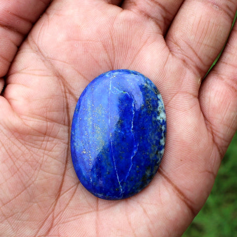 Natural Lapis Lazuli Oval Palmstone