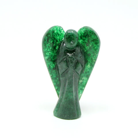 Natural Green Jade Hand Carved Angel