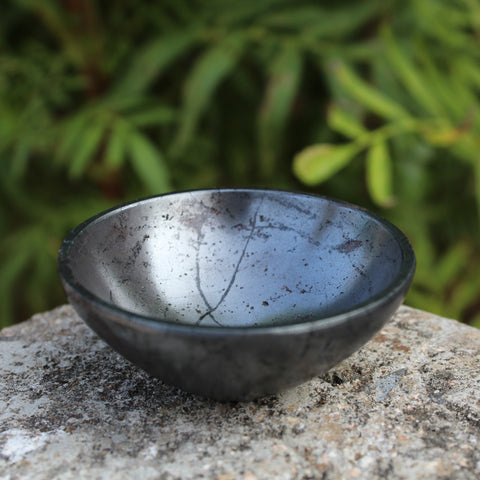 Natural Hematite Gemstone Hand Carved Bowl