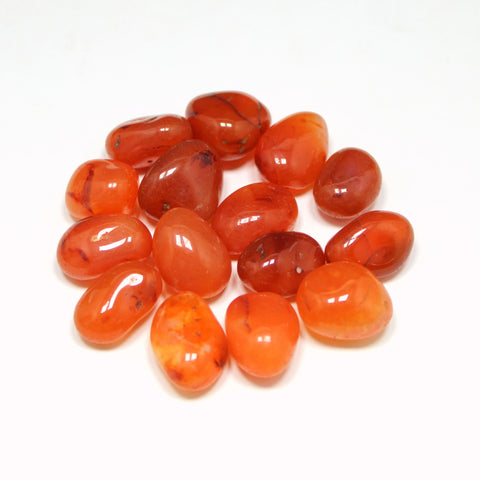 Natural Carnelian Tumbled Stone Pack of 100 grams - Wholesale