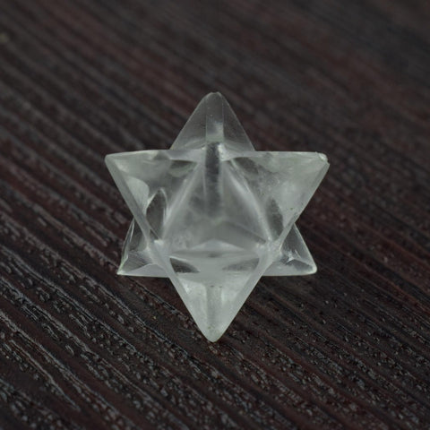 Natural Clear Quartz Merkaba Star - 20 mm
