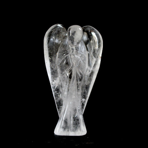 Natural Clear Quartz Hand Carved Angel