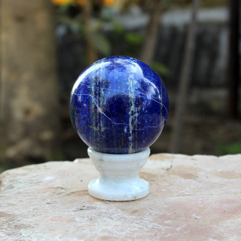 Natural 60 mm Lapis Lazuli Crystal Sphere - A grade Quality