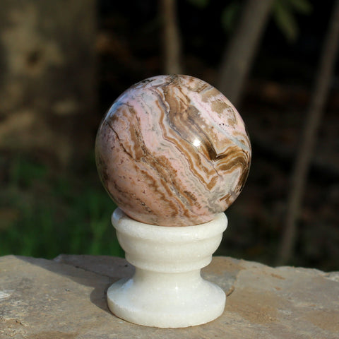 Natural 52 mm Rhodochrosite Sphere