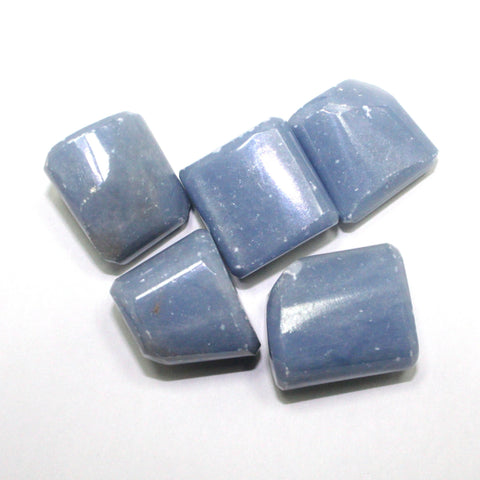 Natural Angelite Tumbled Stones Pack of 100 grams