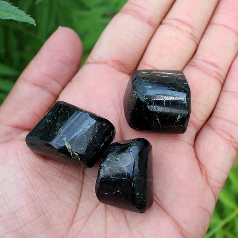 Natural Black Tourmaline Tumble Stone