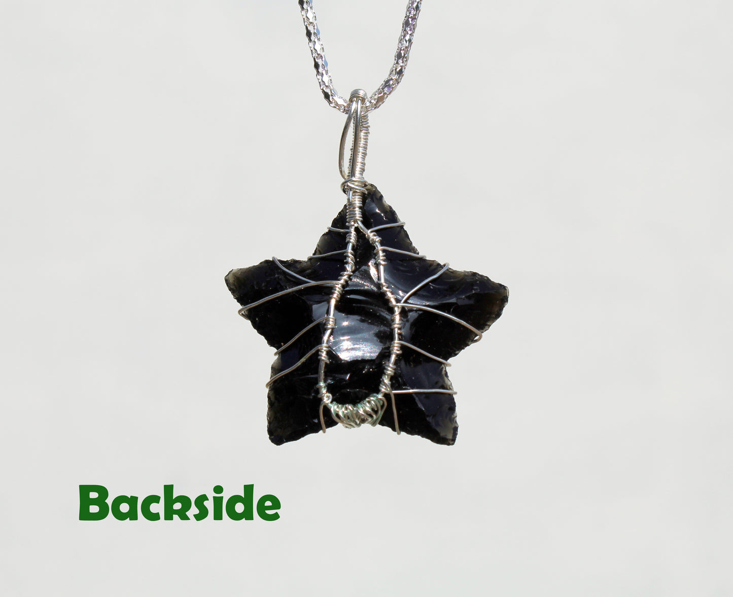 Black Obsidian Star Necklace