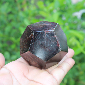 Natural Large Garnet Dodecahedron