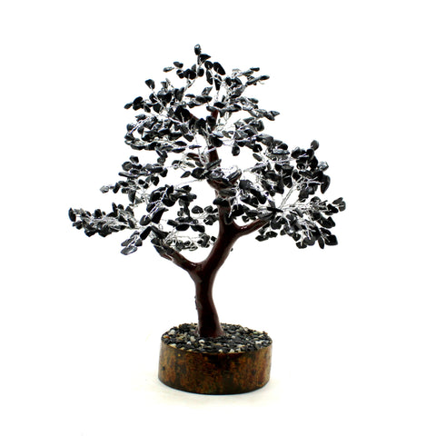 Natural Black Agate 500 Beads Gem Tree