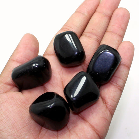 Black Obsidian Large Tumble Stone
