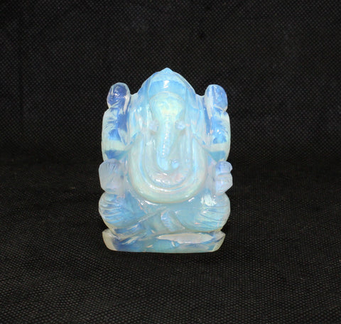 Opalite Hand Carved Large Lord Ganesh