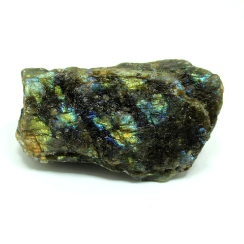 Natural Large Labradorite Blue and Yellow Flash Raw Stone of 472 grams