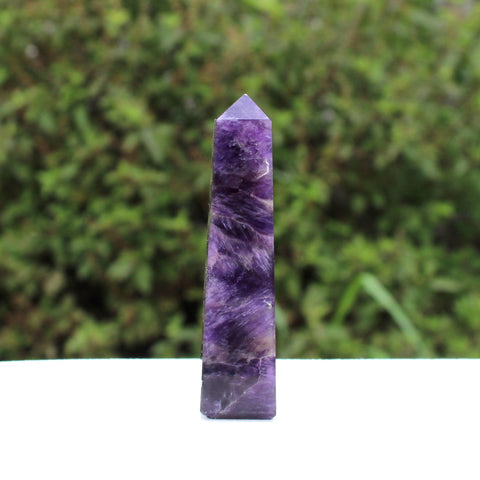 Natural Amethyst Tower Point - 80 mm