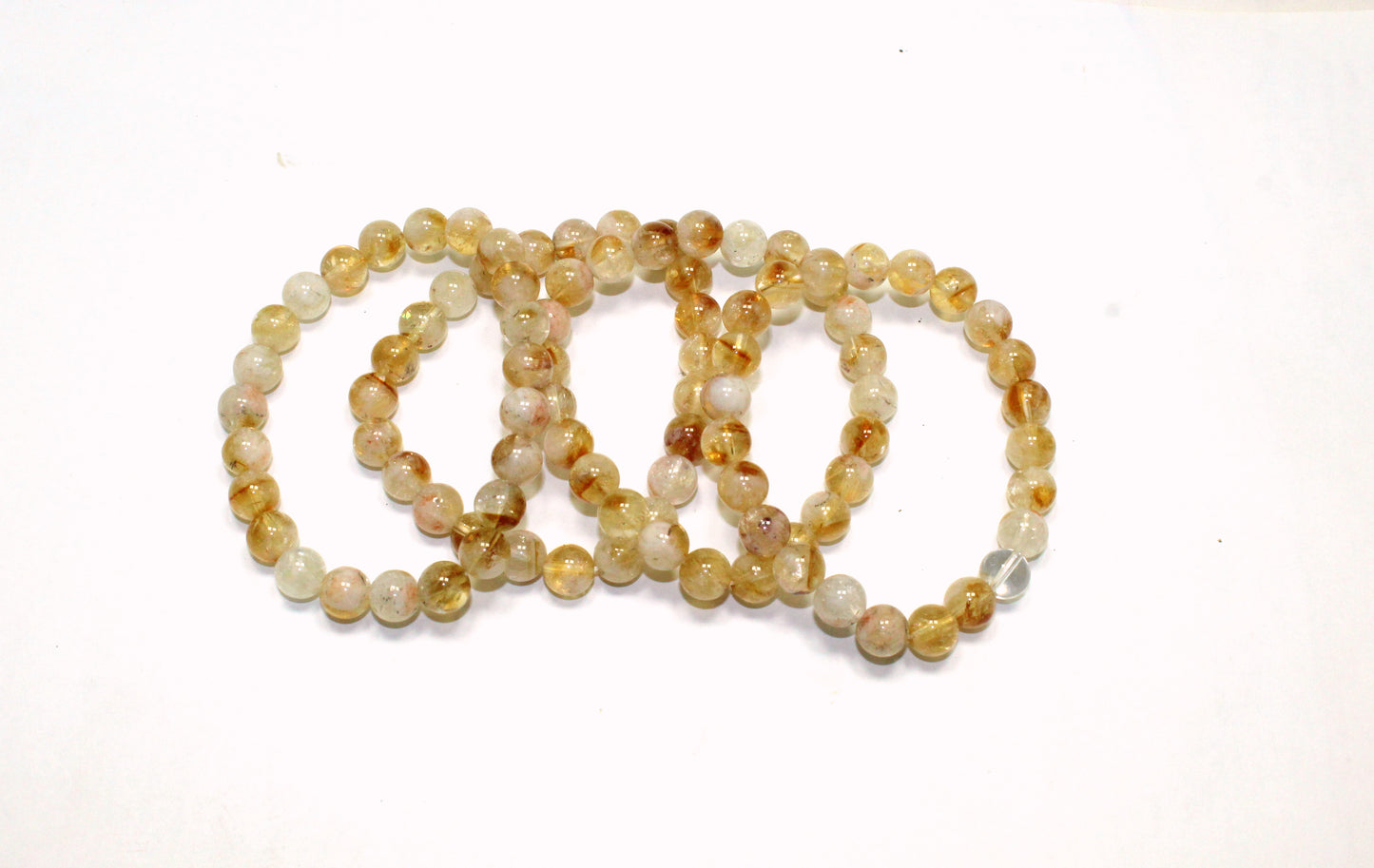 Natural Citrine Bead Bracelet