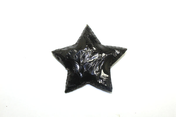 Black Obsidian Raw Large Star