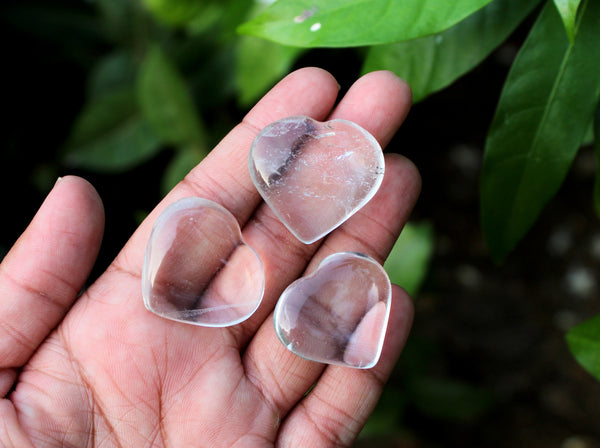 Natural Clear Quartz Loose Heart - 30 mm
