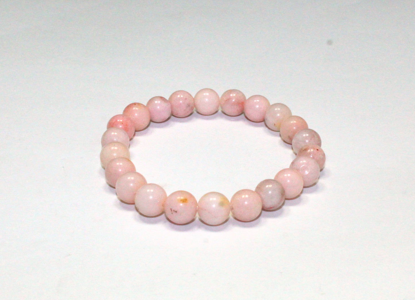 Natural Pink Opal Bead Bracelet