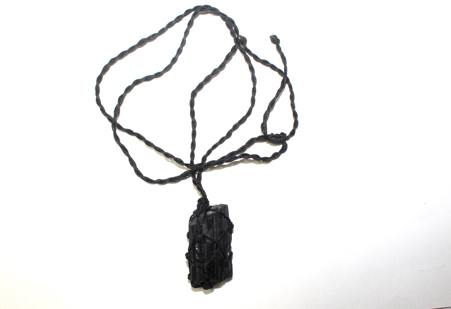 Raw Black Tourmaline Necklace