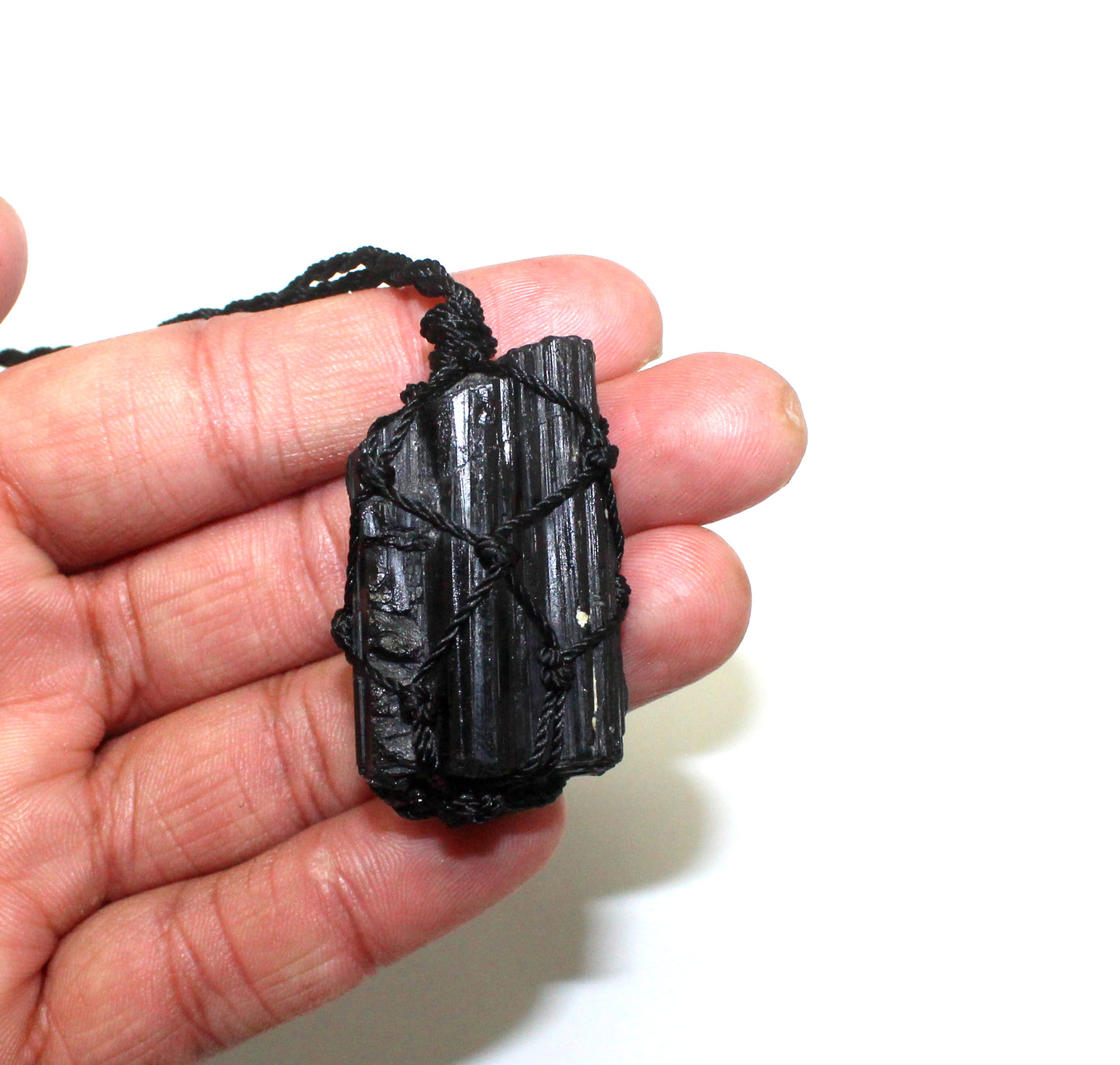 Raw Black Tourmaline Necklace