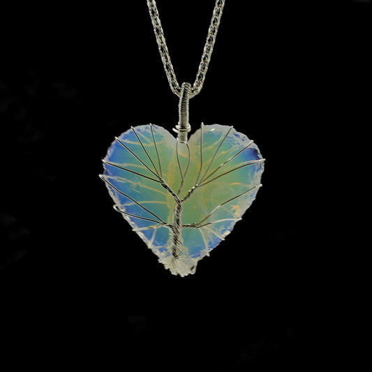 Opalite Heart Necklace