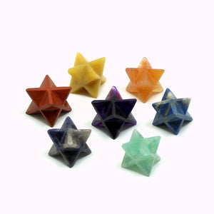 Natural 7 Chakra Merkaba Set of 7 pcs