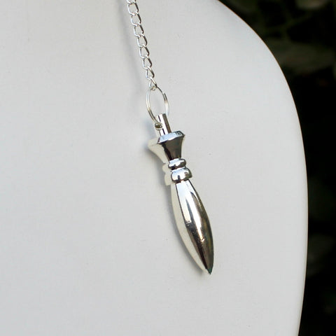 Silver Brass Spiral Dowsing Pendulum