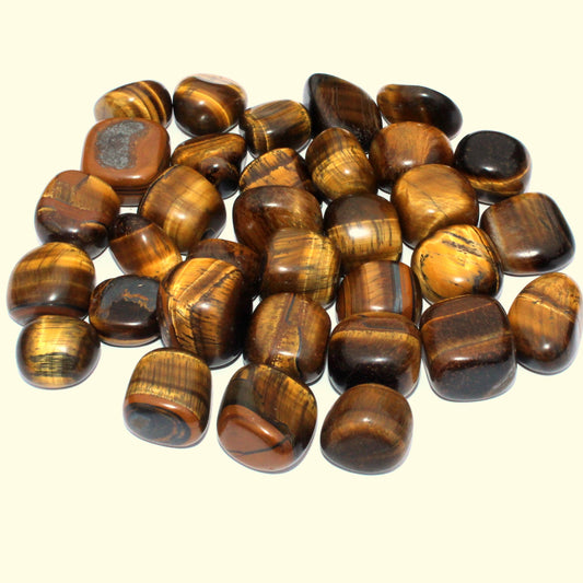 1 Kg Tiger Eye Tumbled Stone - Wholesale