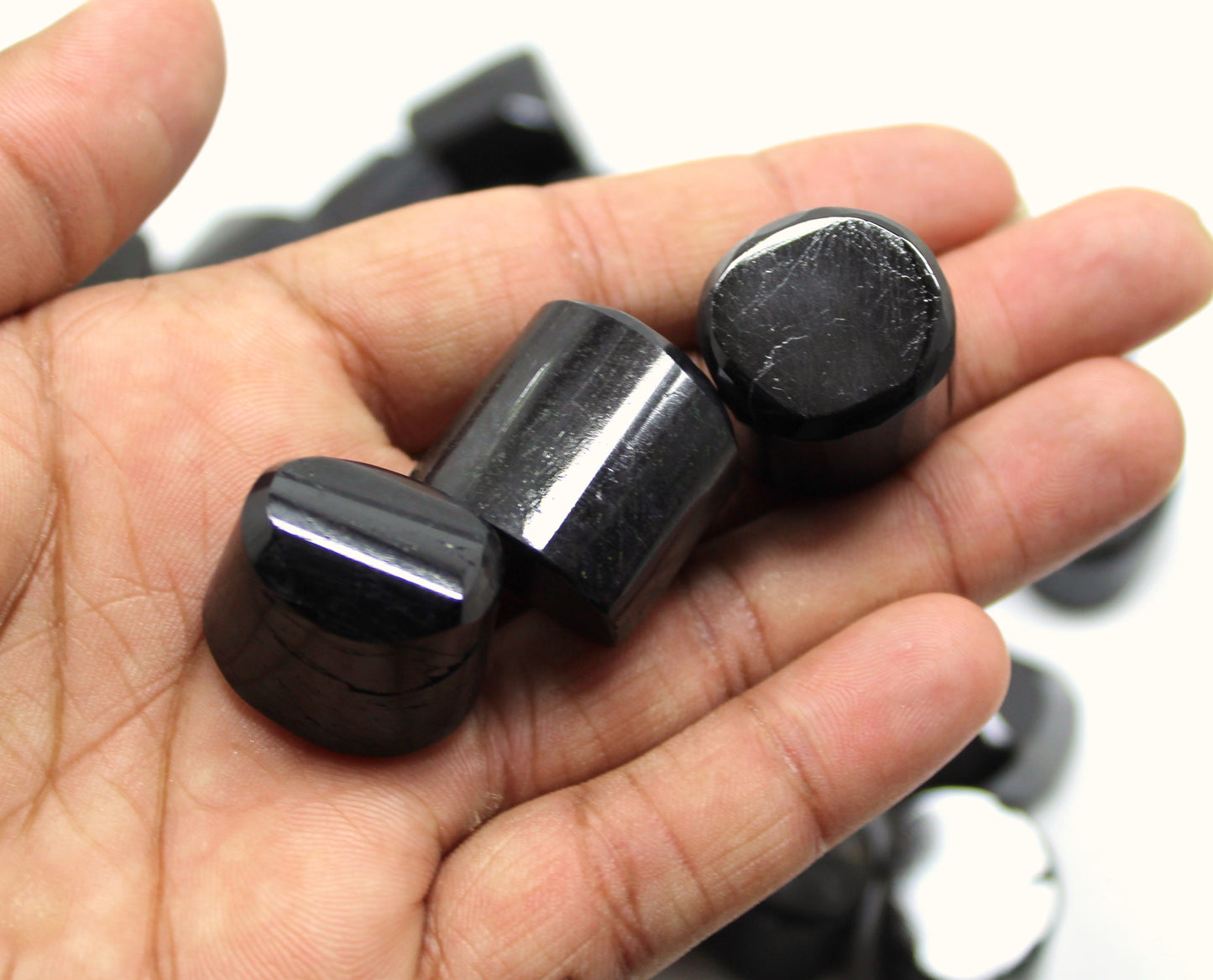 1 Kg Black Tourmaline Tumbled Stone - Wholesale