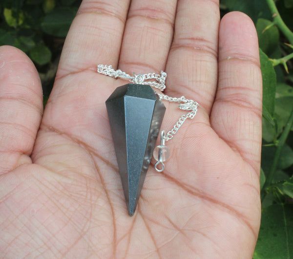 Natural Hematite Pendulum