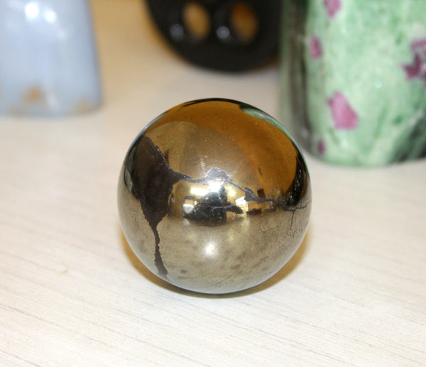 Natural 52 mm Pyrite Sphere