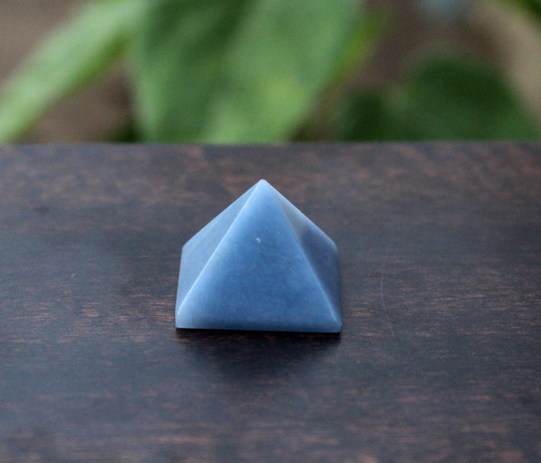 Natural Angelite 30 mm Pyramid